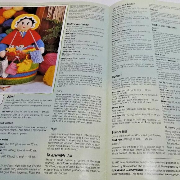 Pattern Book Jean Greenhowe Bazaar 40 Fund Raising Projects British Double Knit - Picture 13 of 13